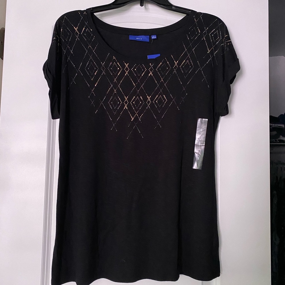 Black and Gold Blouse